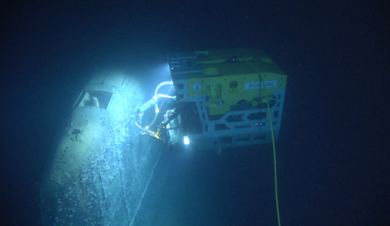 Норвежский исследовательский аппарат исследует подводную лодку «Комсомолец»