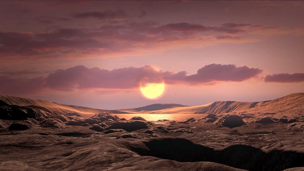 Экзопланета Kepler-1649c: взгляд художника