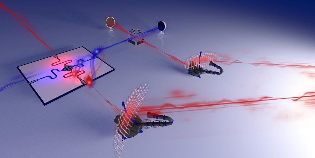Принципиальная схема «Микроволнового квантового радара»