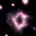 Астрономы открыли древнейшую из галактик редкой кольцеобразной формы