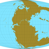Изображение суперконтинента Пангея / ©Wikipedia