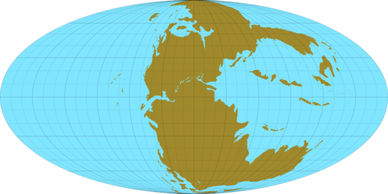 Изображение суперконтинента Пангея / ©Wikipedia