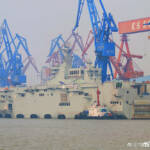Один из крупнейших боевых кораблей Китая — УДК проекта 075 — начинает ходовые испытания