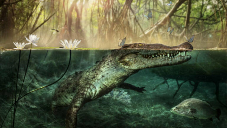 В середине морды вымерших Crocodylus checchiai имелся бугорок, как у современных крокодилов Америки