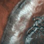 Дюнные поля в зеленом кратере Марса /©ESA / ExoMars/CaSSIS