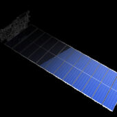 Панель солнечных батарей спутника Starlink