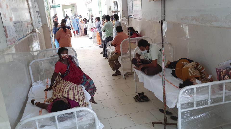 Пациенты в одной из больниц