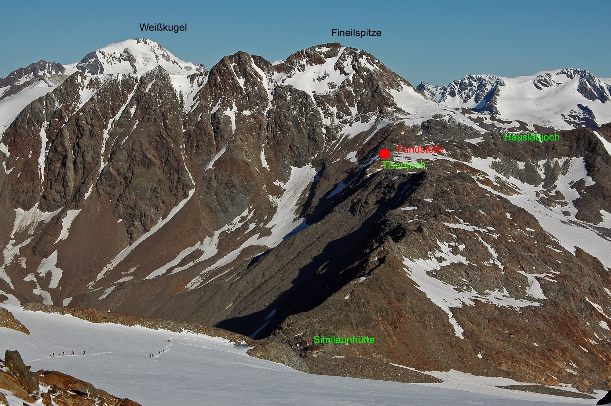 Во времена ледяного человека Этци часть альпийских вершин, возможно, была свободна ото льда