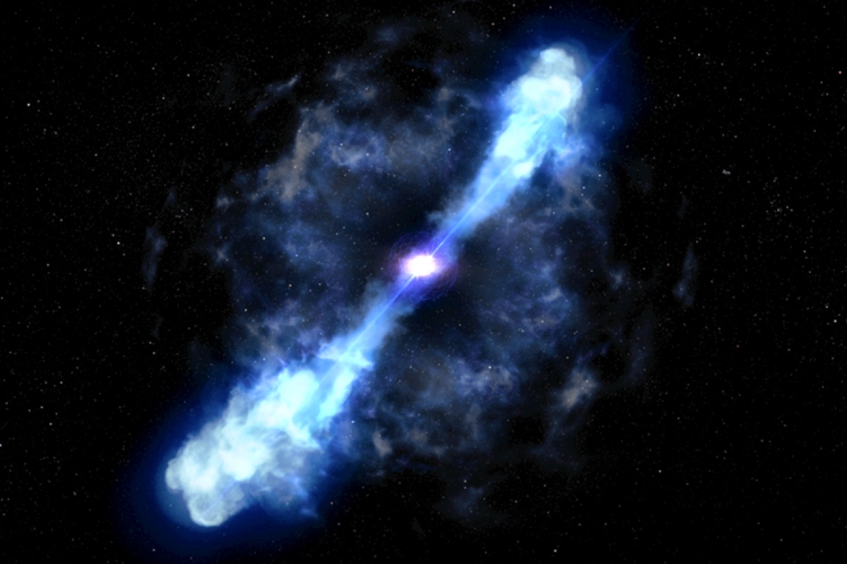 Астрономы заметили возможное рождение магнетара в слиянии нейтронных звезд