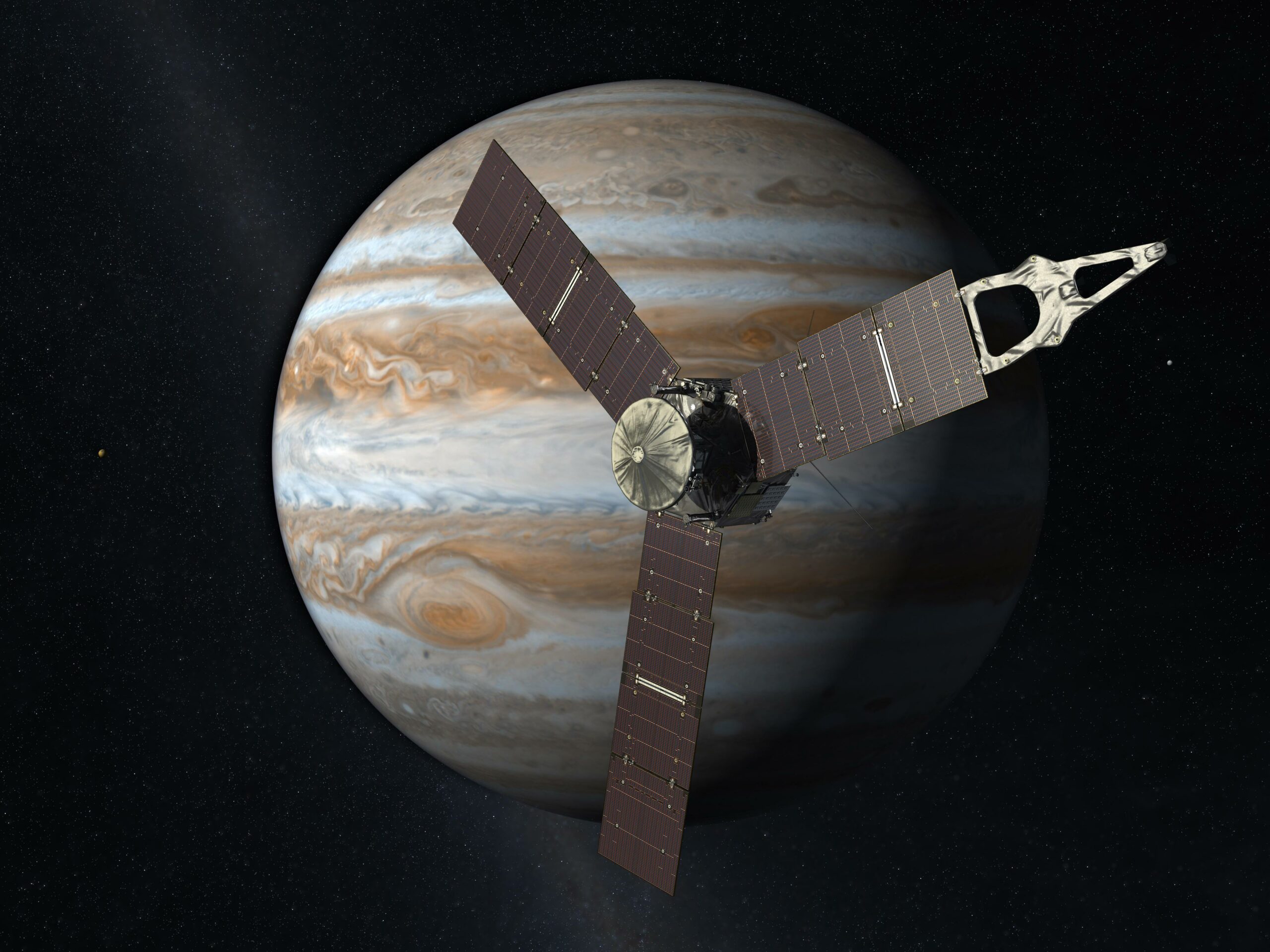 Зонд Juno впервые напрямую зафиксировал источник радиосигнала на орбите Юпитера