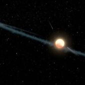 Газопылевой диск вокруг KIC 8462852: взгляд художника