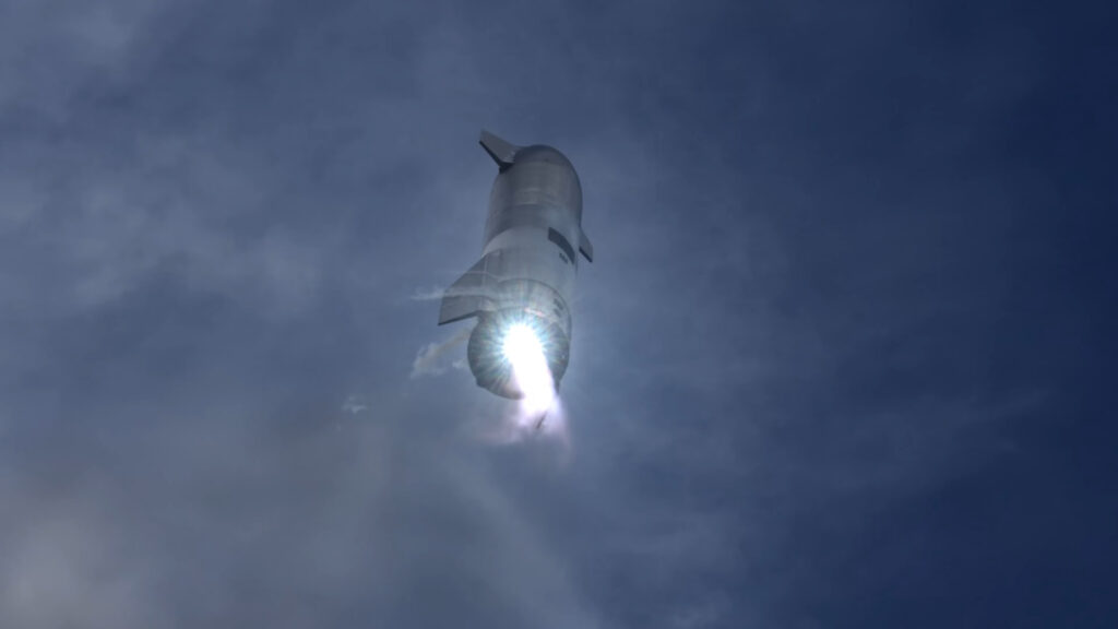 Опубликовано самое четкое видео успешного полета прототипа Starship