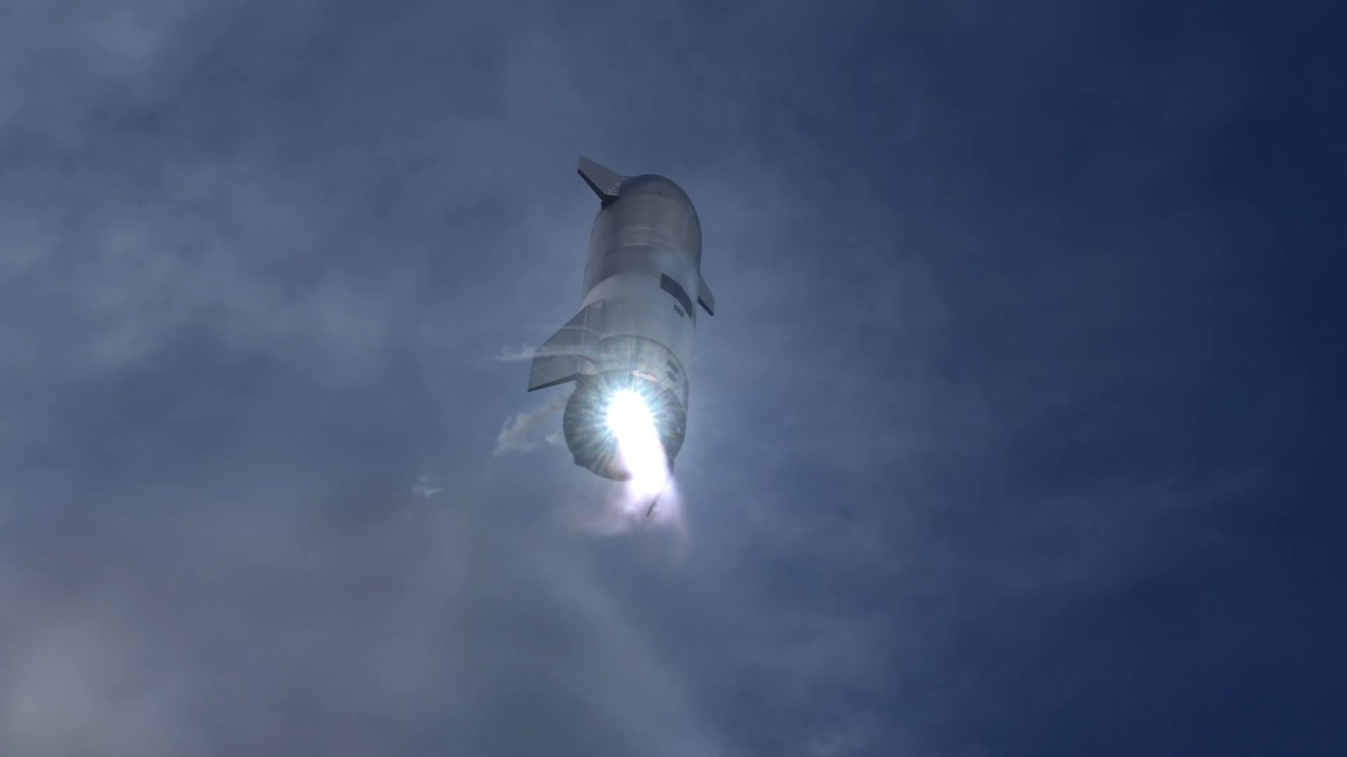 Опубликовано самое четкое видео успешного полета прототипа Starship