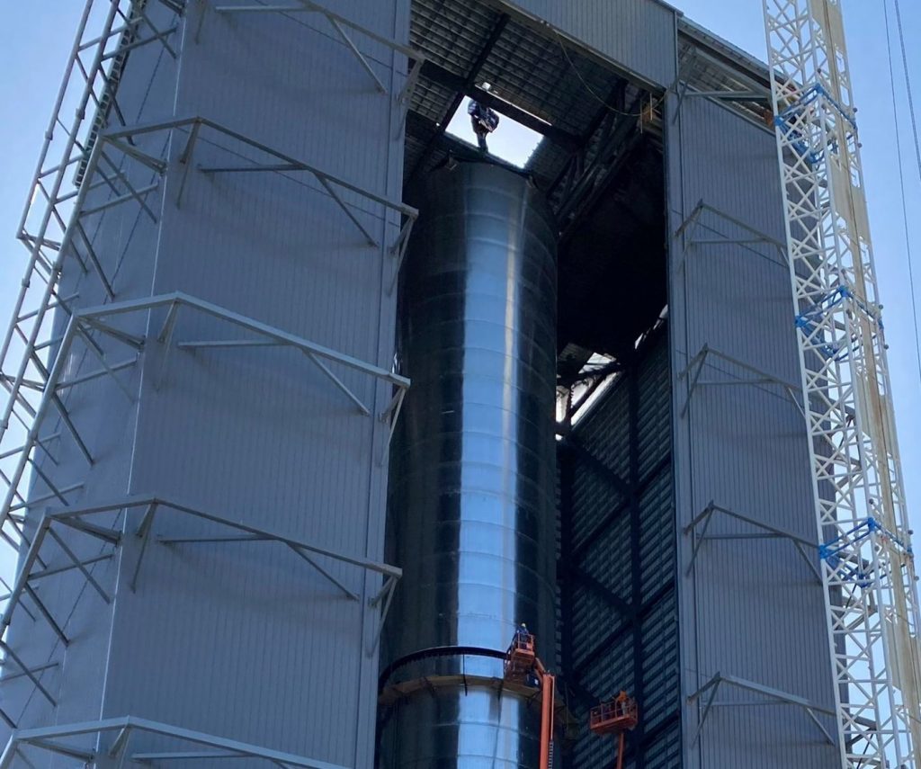 First Super Heavy Booster