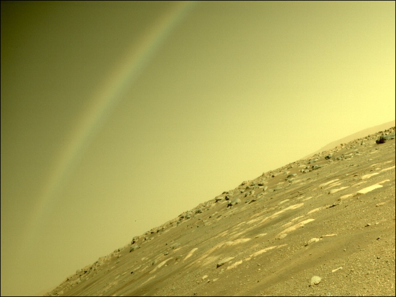 Снимок «‎радуги» на Марсе / @NASAPersevere