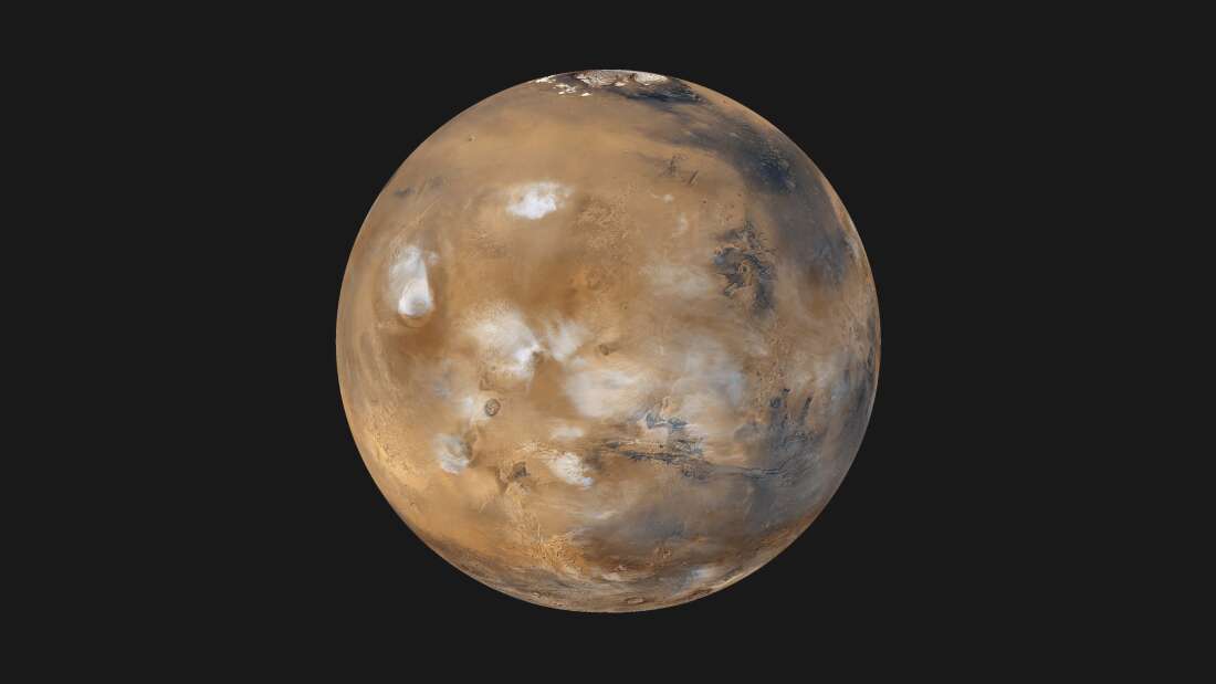Облака водяного льда на Марсе