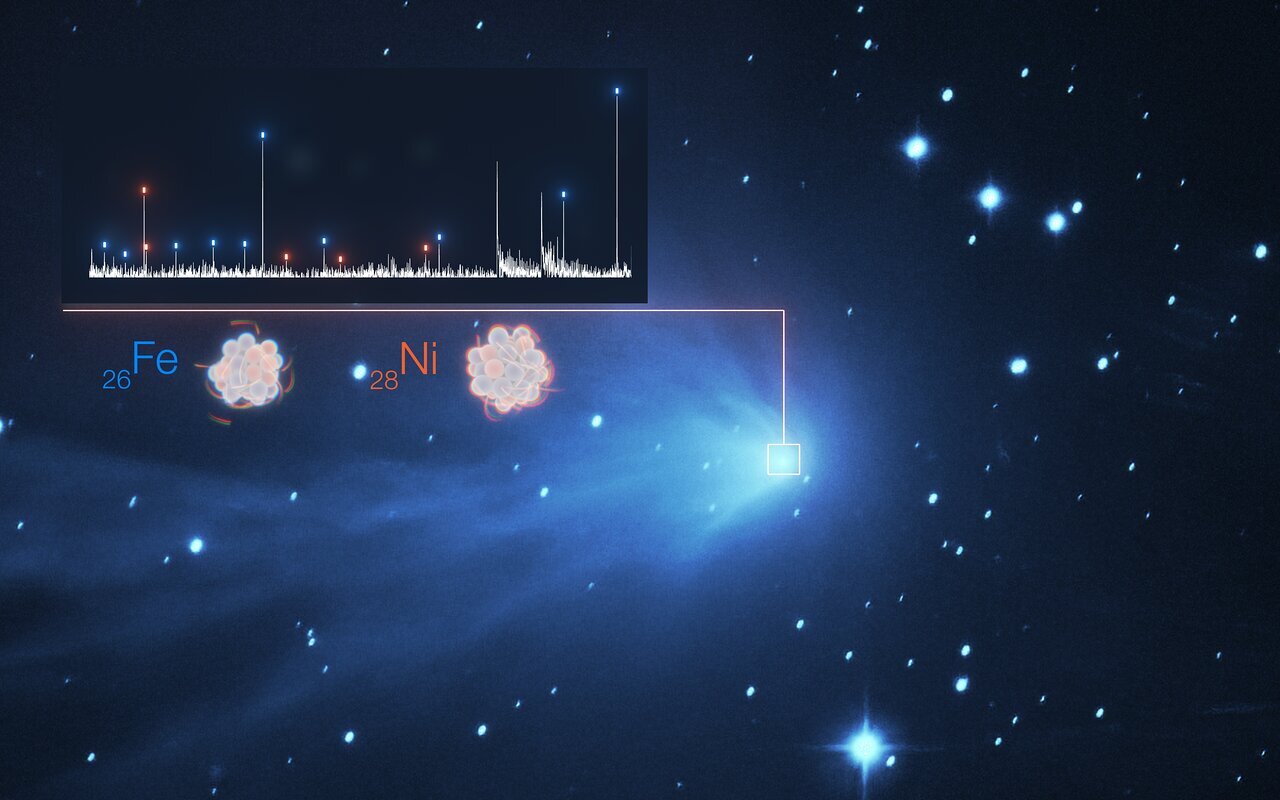 В атмосферах комет Солнечной системы и межзвездного пространства обнаружили тяжелые металлы