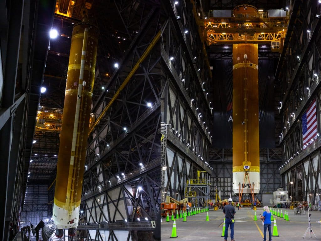 Nasa Showed A Rocket Assembly, Which Should Return Astronauts To The Moon