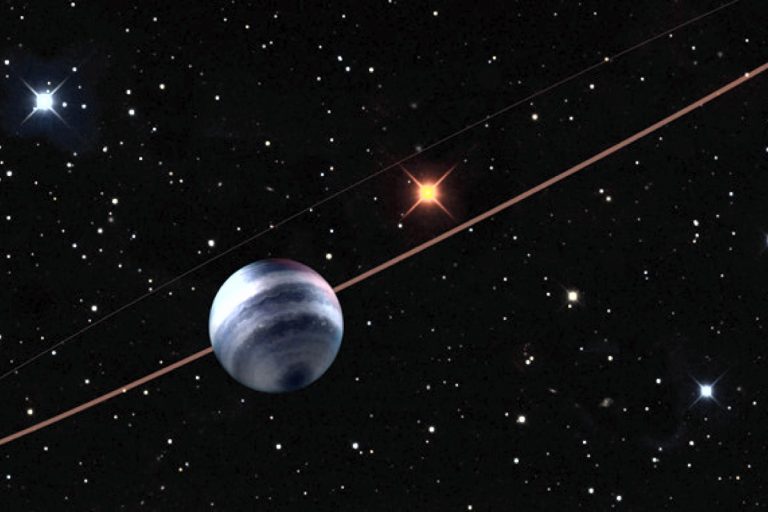 Экзопланета COCONUTS-2b и ее звезда: взгляд художника