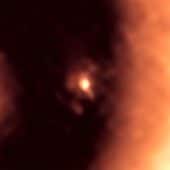 Околопланетный диск вокруг PDS 70c на снимке ALMA