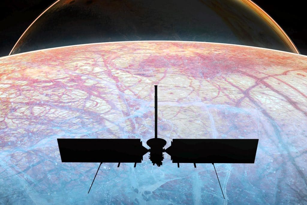 Europa Clipper над Европой: взгляд художника