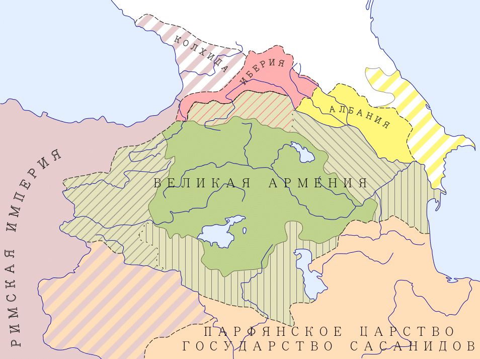 Границы государств в I веке / Фото: wikipedia.org