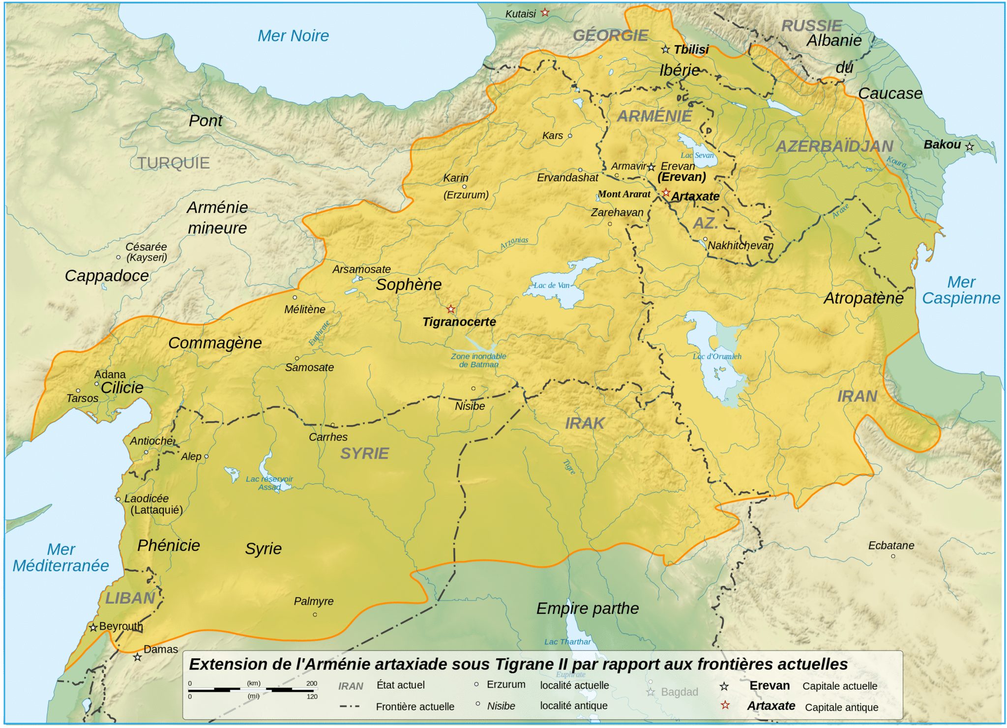 Армения граничит с морем. Армения Тиграна Великого. Великая Армения при Тигране. Карта Армении во время Тиграна Великого.