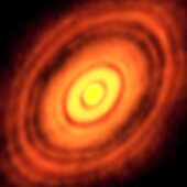 Протопланетный диск с кольцами у HL Тельца