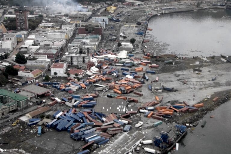 Последствия цунами в Чили в 2010 г.