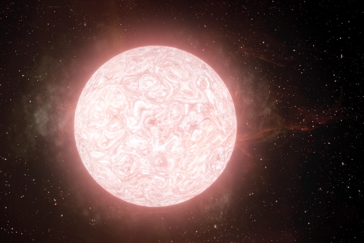 Астрономы впервые проследили за гибелью красного сверхгиганта