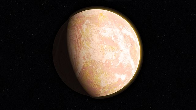 Возможно так выглядела наша планета четыре миллиарда лет назад — бледно-оранжевая точка