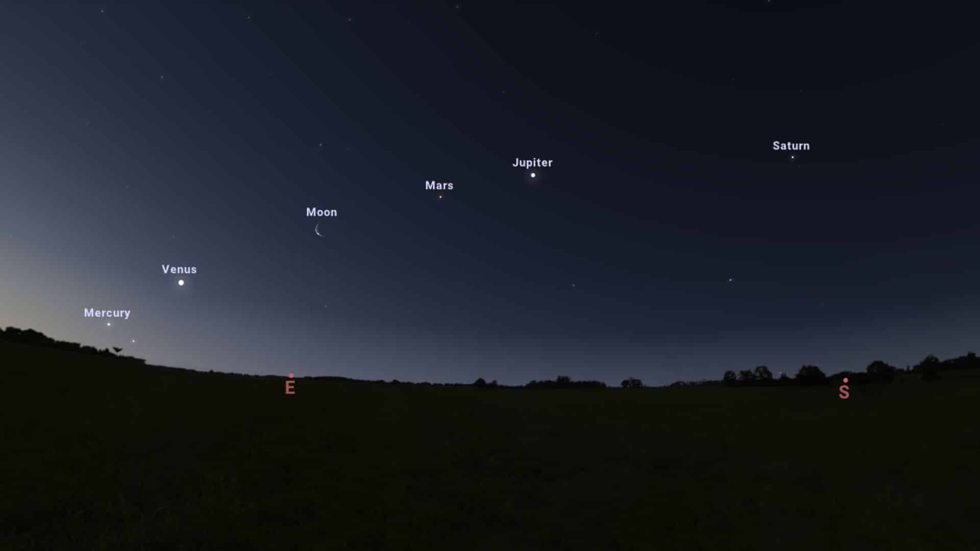 венера планета фото ночью на небе