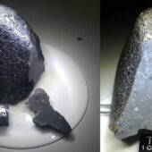 Марсианский метеорит NWA 7034, так же известный как «Черная Красавица». / © Institute of Meteoritics UNM
