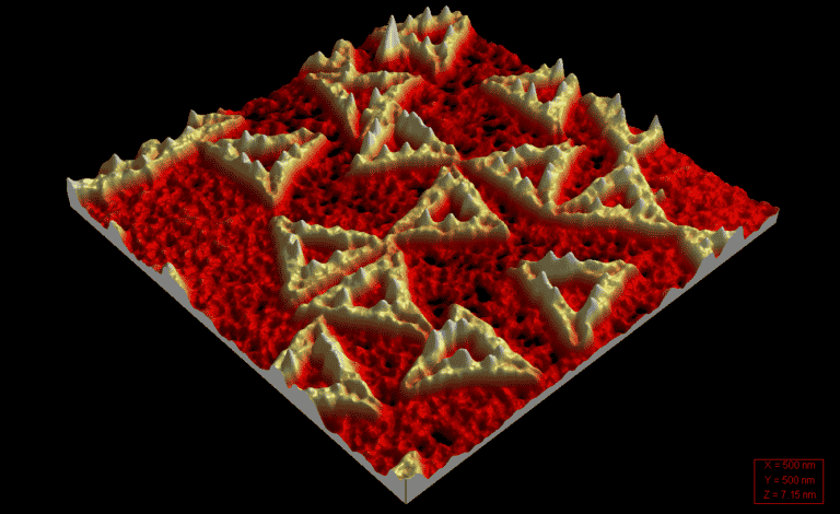 Структуры из ДНК-оригами под сканирующим зондовым микроскопом