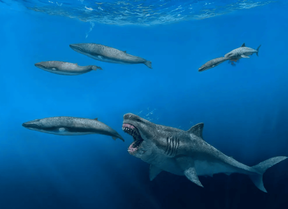 Мегалодон - гигантская вымершая акула. Фото мегалодона