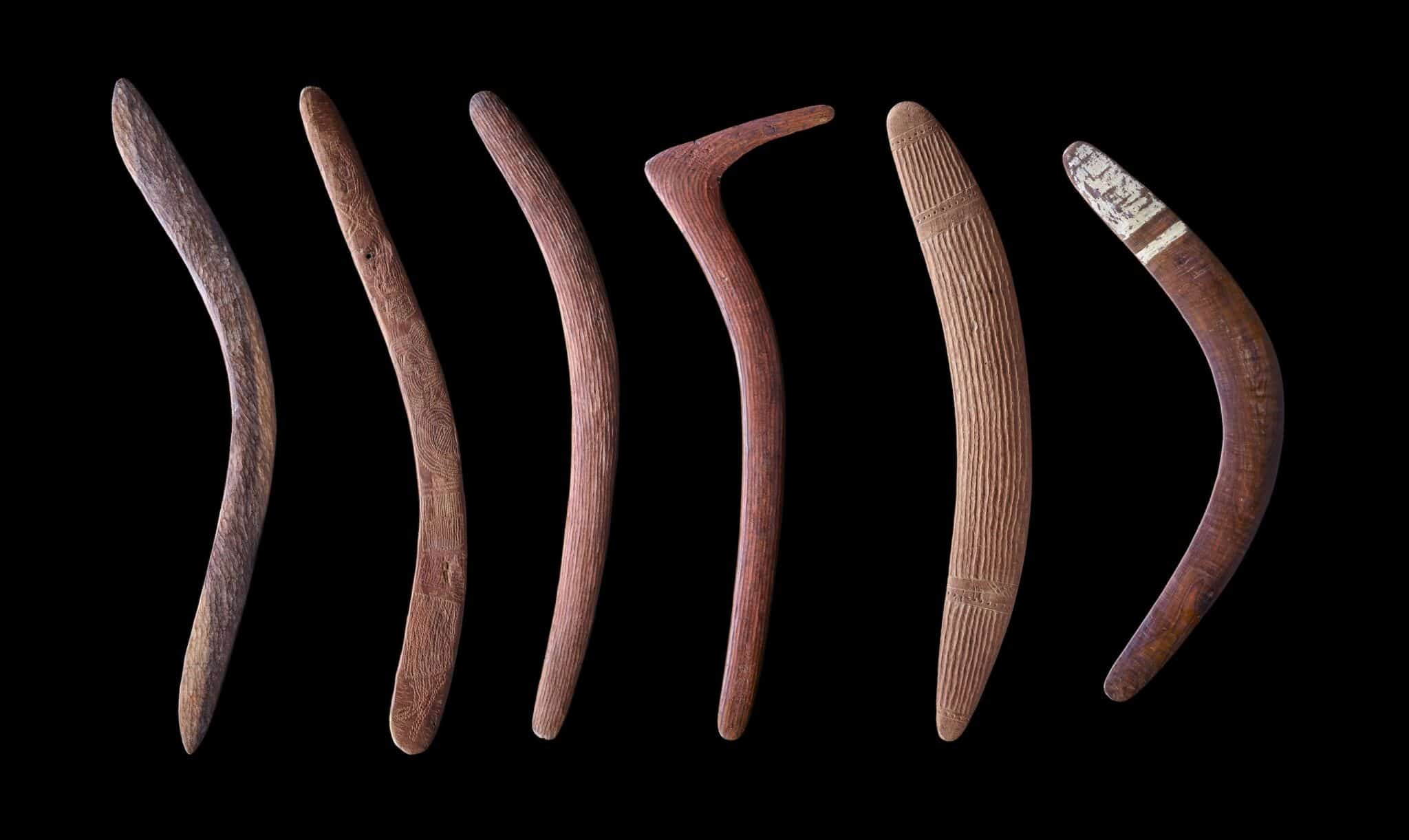 Австралийские аборигены использовали бумеранги для обработки каменных орудий