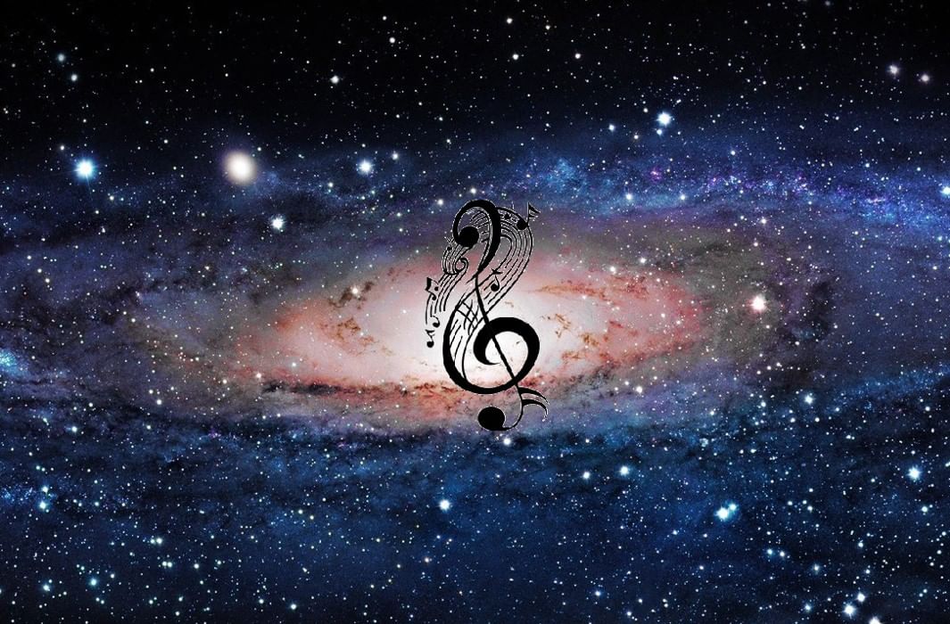 Ноты песни космос. Музыкальный космос. Музыкальная Вселенная. Музыка космоса. Композиция космос.
