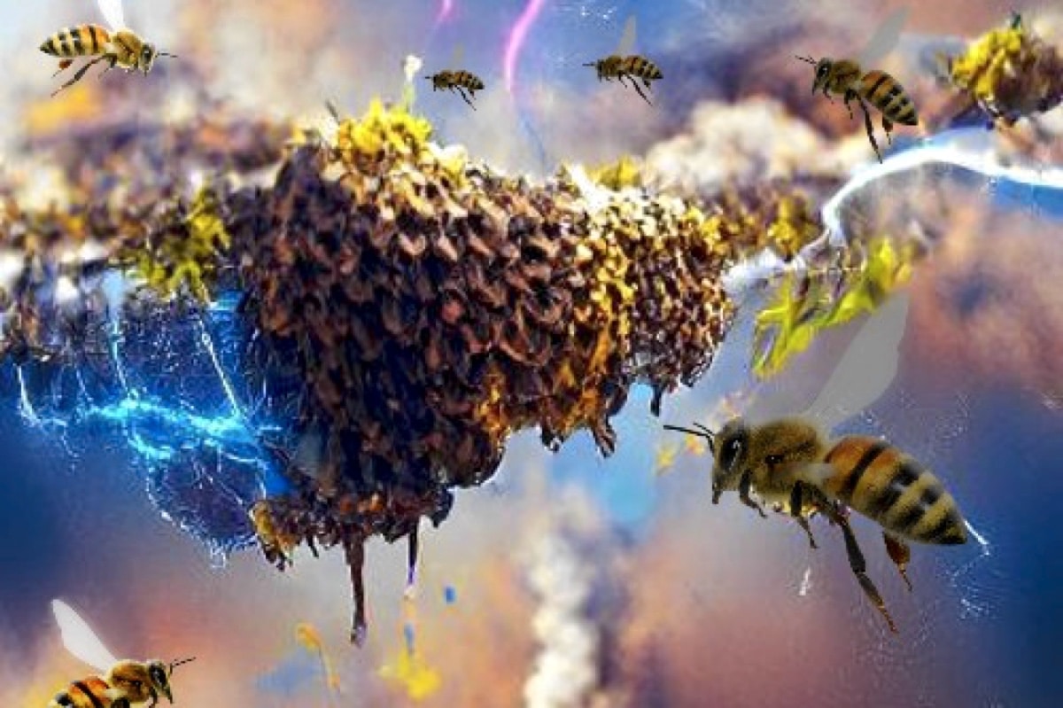 Стаи насекомых могут накапливать электричество как грозовые облака