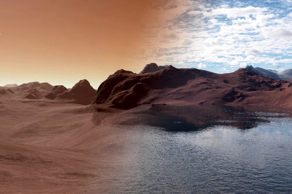 Марс сегодня и в далеком прошлом: взгляд художника