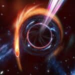 Астрономы зафиксировали релятивистскую струю от разрывания звезды черной дырой