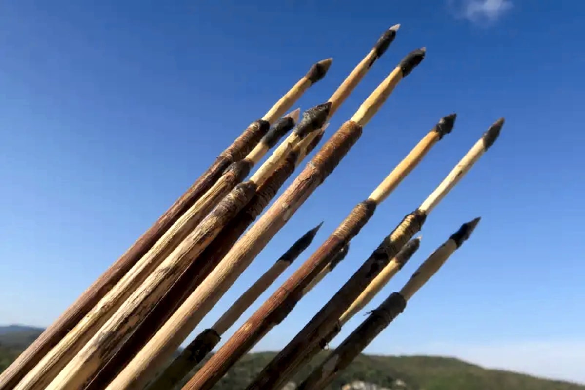 Копии некоторых наконечников ученые испытали в стрельбе, воспроизведя стрелы древних людей