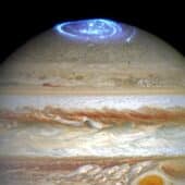 Полярное сияние над Юпитером