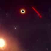 X7 близ сверхмассивной черной дыры: взгляд художника