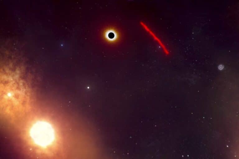 X7 близ сверхмассивной черной дыры: взгляд художника