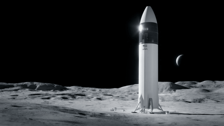 Иллюстрация лунного посадочного модуля Starship / © SpaceX