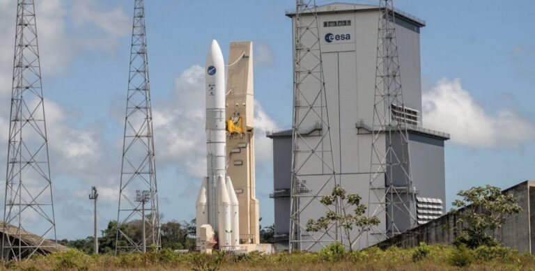 Ракета Ariane 6 на европейском космодроме Куру, Французская Гвиана / © ESA