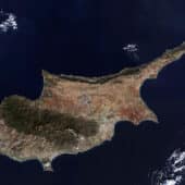 Спутниковый снимок Кипра