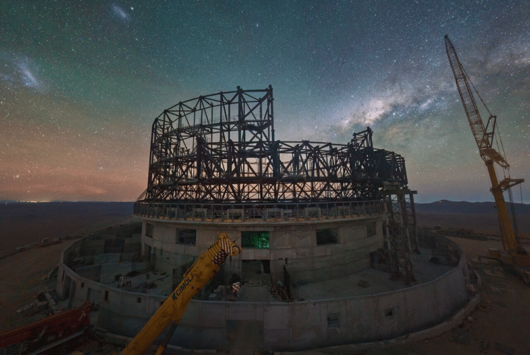 Строительная площадка Чрезвычайно большого телескопа (ELT), конец июня 2023 года / © European Southern Observatory (ESO)

  