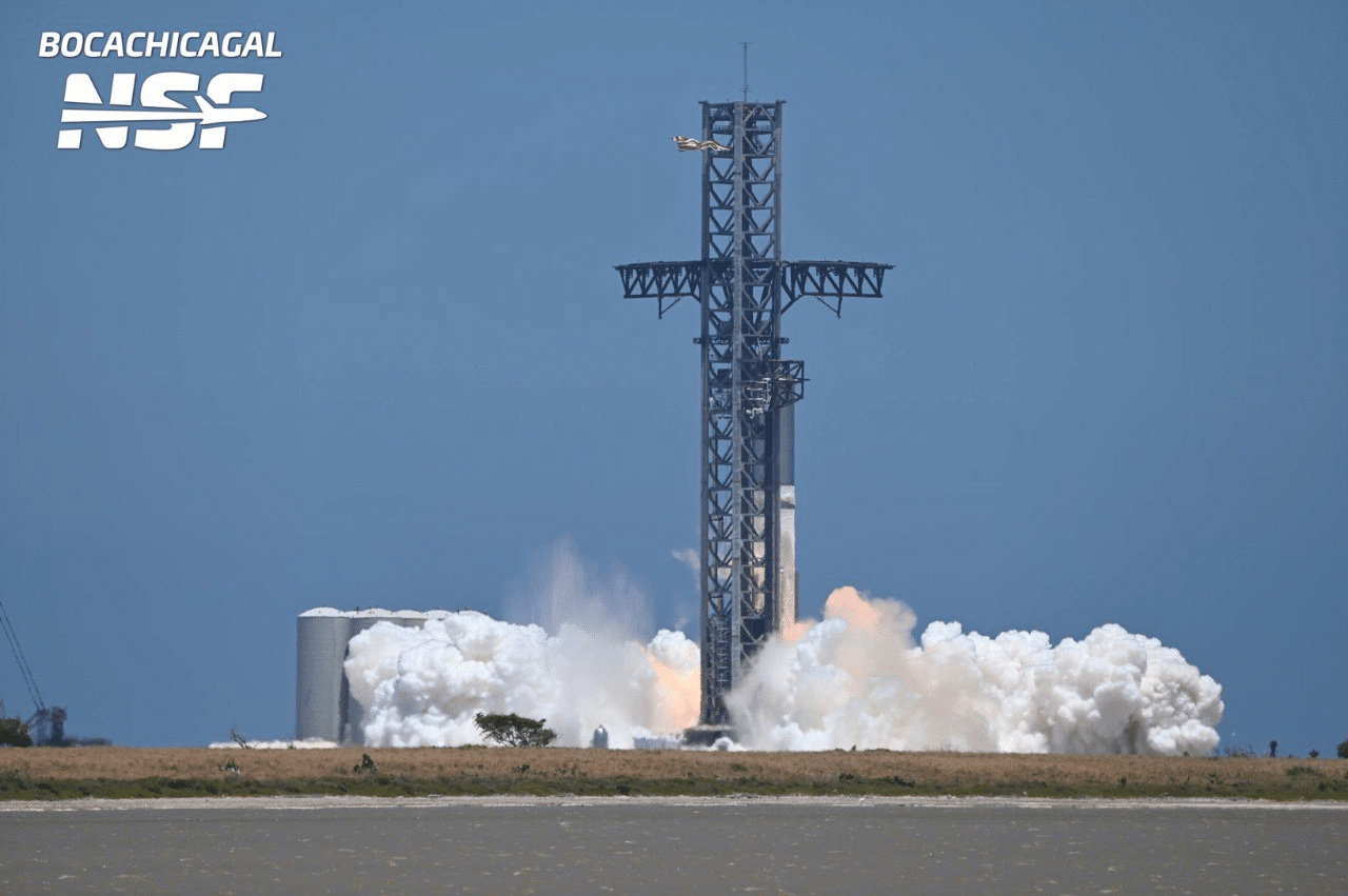 Тестовый прожиг нижней ступени Starship завершился неожиданным отключением  движков