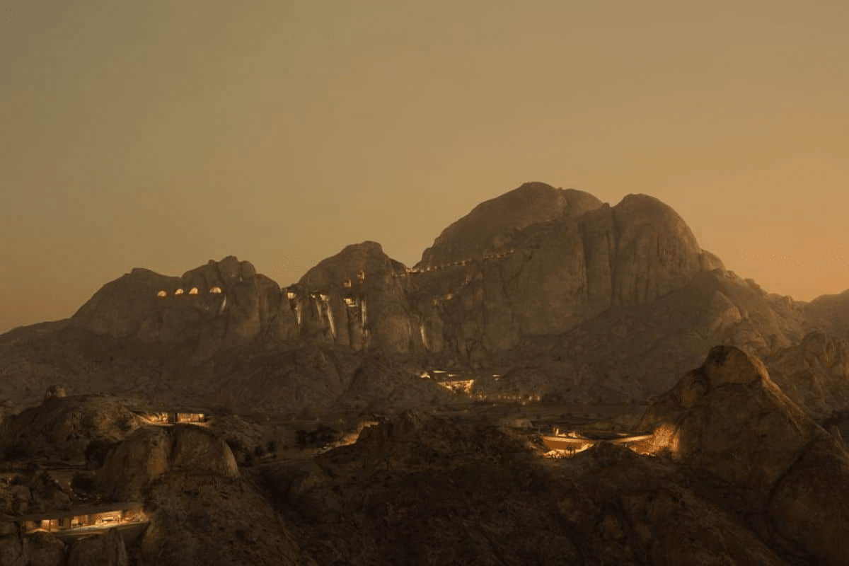 Рендеры курорта Desert Rock / © Oppenheim Architecture 